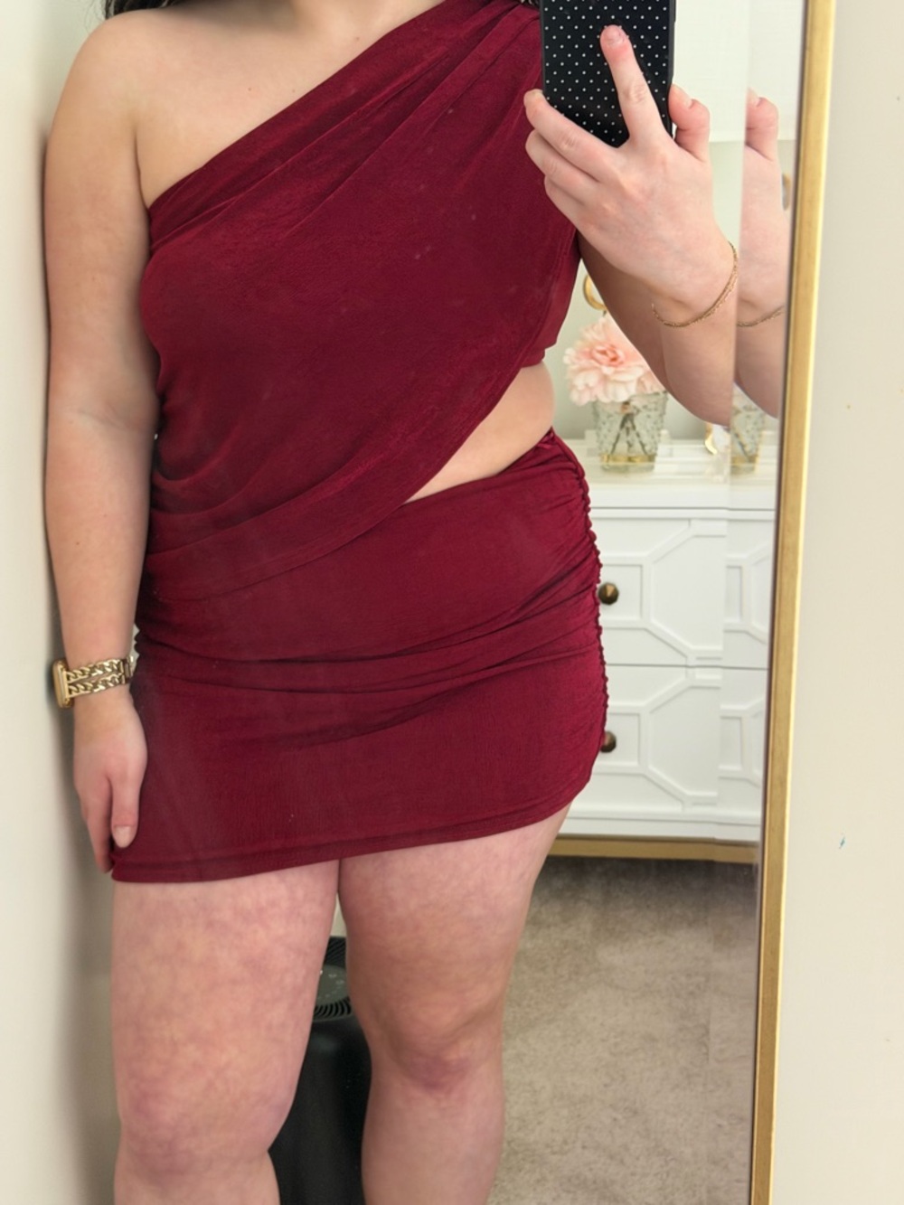 Edikted Fiora One Shoulder Cutout Mini Dress - Picture 3 of 7